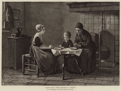 Saying Grace by Albert Neuhuys